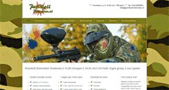 Desktop Screenshot of paintballrotterdam.nl